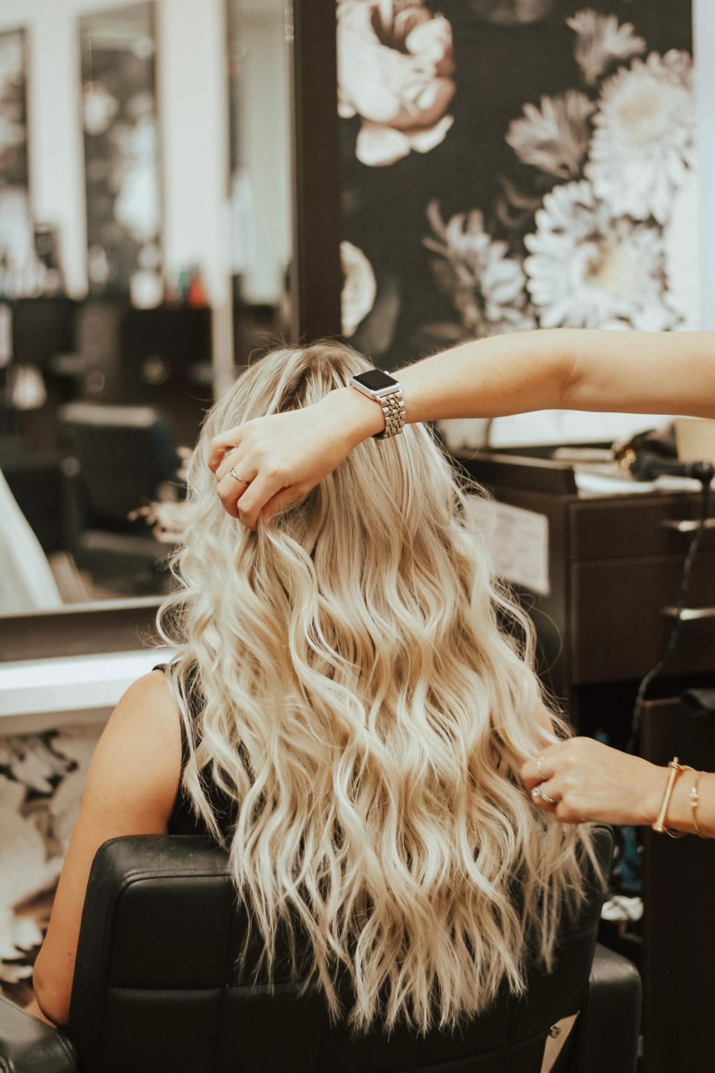 Stylish salon background